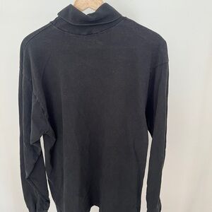 Vintage 90s Fruit of the Loom Charcoal Black Turtleneck